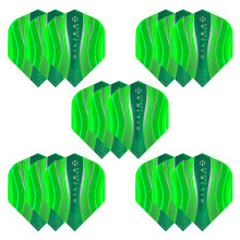 Harrows Lumen No2 Dart Flights | 5 x sets Darts Flights (15 Flights Total) I 100 Micron Dart Flights I Premium Extra Strong Made in UK I Professional