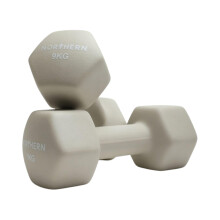 Northern Natural Stone Neoprene Hex Dumbbells Pair, 1kg–8kg Hand Weights for Home Gym Strength Training, Non-Slip Hexagonal Dumbbells for Fitness, A
