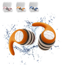 Waterproof Swimming Ear Plugs for Kids, Reusable Silicone Swim Earplugs, Noise Reduction Earplug, Ear Protection for Surfing, Diving, Showering and Ot