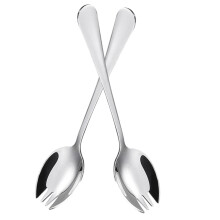 2 Pcs Stainless Steel Sporks – Long Handled Multi-Use Sporks for Outdoor Camping, Picnics, and Everyday Meals