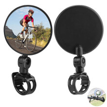 2 Pcs Bike Mirrors, Bike Rear View Mirror, Adjustable Rotatable Handlebar Mounted Convex Mirrors, Durable And Easy To Install, For All Bikes
