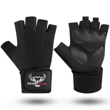 BEAST RAGE Weight Lifting Gloves For Men Women Wrist Support Padded Palm Protection Breathable snug fit For Fitness Exercise Workout Gloves Cycling Pu