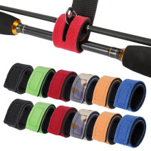 12Pcs Fishing Rod Straps, Adjustable Velcro Straps for Fishing Rod Fix