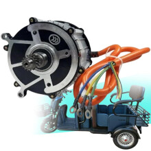 Oiyekntd Electric Tricycle Motor Permanent Magnet Brushless Differential Motor, 16T Gear 5 Holes Shaft for Electric Go Kart Trike ATV Quad Buggy, Four
