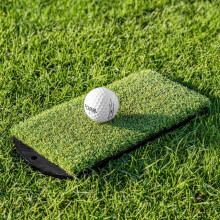 FORZA Winter Golf Fairway Mat | 15mm Artificial Turf Winter Strike Mat with Ultra-Stable Spiked Base, Realistic Fairway Feel & Carabiner Attachment