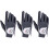 FINGER TEN Golf Gloves Men Left Right Hand Grip 3 Pack (Grey, M, Right) 1
