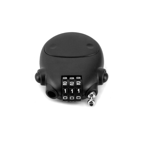 QWORK 3 Digit Combination Lock, Cable Lock, Security Password Lock, 77cm Retractable Cable for Luggage, Bike, Ski, Snowboard 1