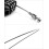 QWORK 3 Digit Combination Lock, Cable Lock, Security Password Lock, 77cm Retractable Cable for Luggage, Bike, Ski, Snowboard 5