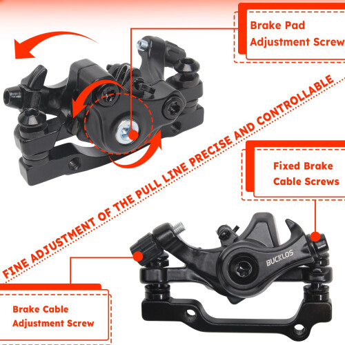 AEYINO Bicycle Disc Mechanical Brake Kit Line Pulling Disc Brakes Caliper 1