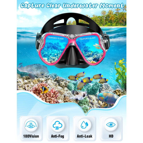 Zenoplie Snorkel Set Adults, with Flippers 1