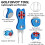 FINGER TEN Golf Divot Repair Tool 1/2 Pack(Blue Cat-2 Pack) 2