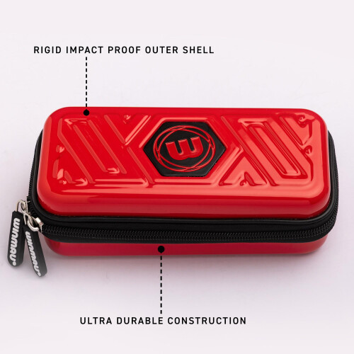 winmau WINMAU | Armor G1 Darts Case | Holds Assembled Darts & Accessories | Red 1