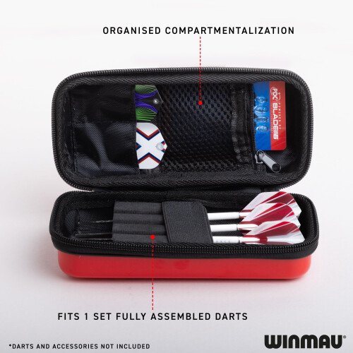 winmau WINMAU | Armor G1 Darts Case | Holds Assembled Darts & Accessories | Red 2