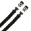 Longridge Golf Trolley Straps with Clips, Black 2