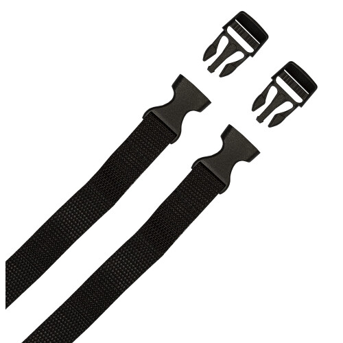 Longridge Golf Trolley Straps with Clips, Black 1