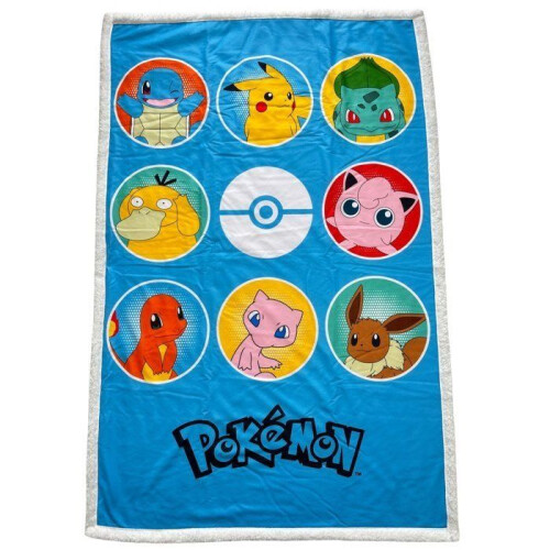 Pokémon Karo Sherpa - POKEMON - Pokedex - 100 x 150 cm 1