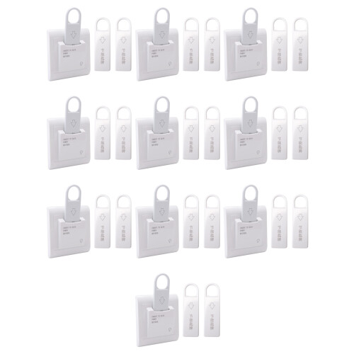 10X High Grade Hotel Magnetic Card   Saving  Insert Key for Power with 30 Card