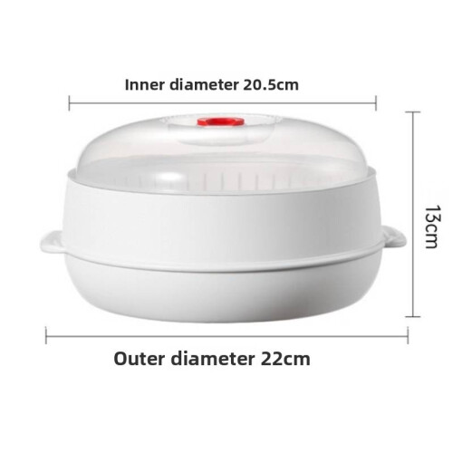 (Single)Food Grade Multifunctional Microwave Steamer Thickened Heating Box For Use Daily