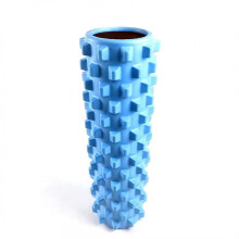 (Blue)Rodillo muscular de espuma ligero para aliviar el dolor y mejorar la flexibilidad para rutinas fitness