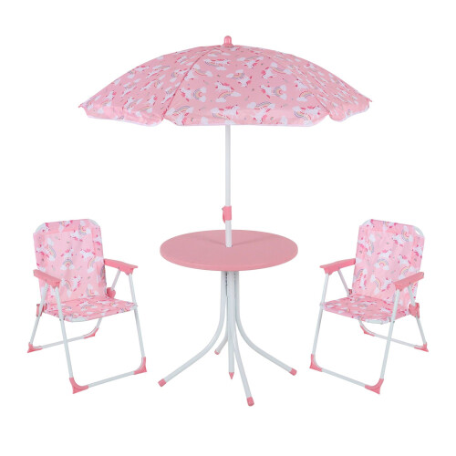 Kinderkampeerset met verstelbare parasol 1