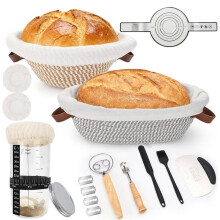 1set/21-Piece Sourdough Fermentation Set with Fermentation Basket and Bread Baking Accessories