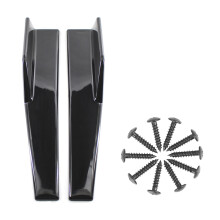 Minigonne Laterali per Veicoli Universali Nero 450 Mm Esterno Lato Inferiore Estensioni Linea Inferiore Diffusori per Auto un Labbro (Nero Lucido)