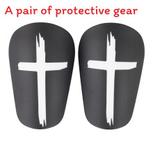 (Black,XS (8*5cm))Schienbeinschoner Schutzausrüstung für Jugendliche und Erwachsene Fußball Outdoor leicht Sport