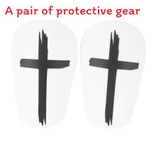 (White,XS (8*5cm))Schienbeinschoner Schutzausrüstung für Jugendliche und Erwachsene Fußball Outdoor leicht Sport