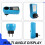 Socket Digital Current Meter Voltmeter AC Power Meter  Watt Power  Tester Wattmeter - EU Plug 6