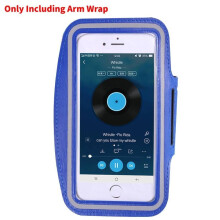 (Dark Blue, 5 Inch) Arm Sports Bag Stylish And Comfortable Double Button Screen Adjustable Touch
