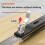 Portable Woodworking Scriber Ruler High Accuracy T-Shape Multi-Angle Scribing Tool Movable Angle Ruler Gauge 4