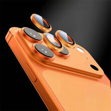 (Orange / iPhone17 Pro) Camera Lens Protector For iPhone 18 17 16 13 12 11 Pro Max Mini Lens Glass For iPhone Air 15 14 Pro Max Plus Phone Accessories