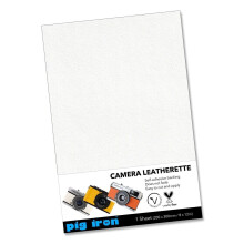 Pig Iron Self-Adhesive Camera Leatherette Sheet A4 30 x 20cm in IVORY (UK) BNIP
