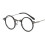 (Leopard Pattern)Geometric Round Flat Frame Glasses With Blue Light Filtering For Teen Use 4