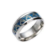 (8) Rings Steel Titanium Animal Pattern Dolphin Ring Stainless Steel Jewelry Rings