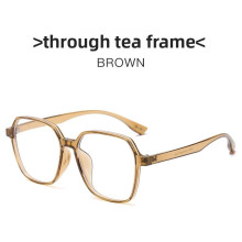 (Translucent Tea)Optical Frame With Blue Light Protection For Minimalist And Chic Fashion Look