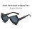 (Black Gray)Lunettes de soleil œil de chat papillon avec protection Uv400 pour sorties mode été 2