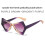 (Black Gray)Lunettes de soleil œil de chat papillon avec protection Uv400 pour sorties mode été 10
