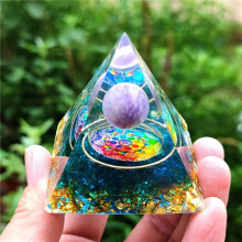 (30)Orgonite Chakra Energy Pyramid Aura Divination Yoga Meditation Craft Ornaments