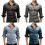 (Light Blue,M)Herren Freizeit Jeanshemd mit Kragen Ausschnitt Mode Langarm Geschenk Kleidung 7