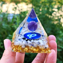 (20)Orgonite Chakra Energy Pyramid Aura Divination Yoga Meditation Craft Ornaments