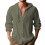 (Red,S)Camisa con capucha de moda para hombre con algodón transpirable de lino para ropa de primavera y verano 2