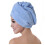 (Yellow)absorbent Hair Drying Cap Thick Quick Dry Bath Towel Cap Plush Solid Color 7