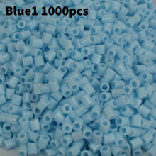 (Blue 1)17 Colors Perler Beads Set Kid Adults 3d Puzzle Mosaic Craft Boy Girl Adults Kit