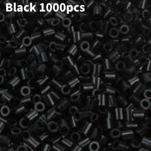 (Black)17 Colors Perler Beads Set Kid Adults 3d Puzzle Mosaic Craft Boy Girl Kit Adults