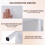 White 3-Tier Bookshelf with Metal Frame and Anti-Tip Kits 1