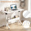 Mobile Standing Desk, Height Adjustable with Storage Basket 1
