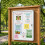 Lockable Display Case with Magnetic Writable Back, 90x65 cm, Silver 1
