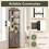 5-Tier Grey Corner Shelf with Cabinet and Fall Protection 1