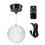 7.8 Inch Hanging Disco  Light  Led Disco Mirror  Rotating Rotating Disco  Decorations for Parties Indoor 1